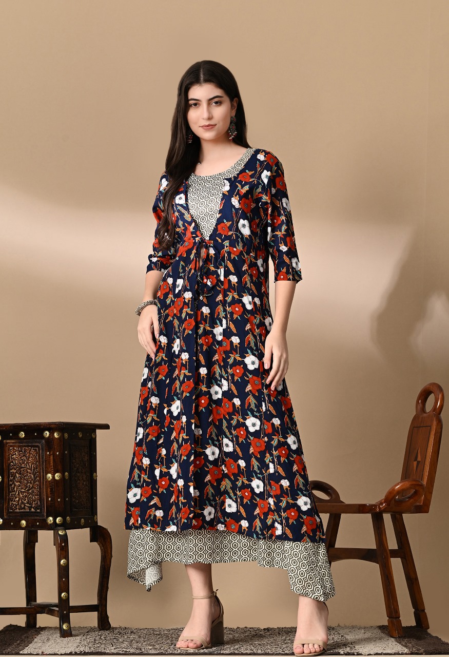 Aghanya Rayon Shrug Set – Chic & Versatile Layered Ethnic Outfit - Image 4