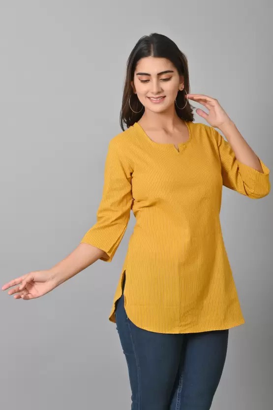 Aghanya Royal Yellow Top – Soft, Feminine & Effortlessly Chic - Image 4