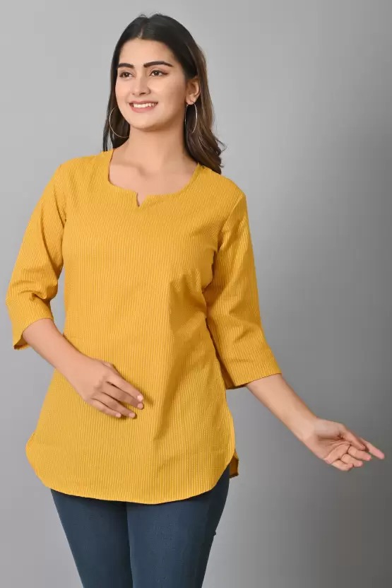 Aghanya Royal Yellow Top – Soft, Feminine & Effortlessly Chic - Image 3