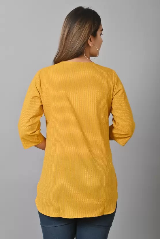 Aghanya Royal Yellow Top – Soft, Feminine & Effortlessly Chic - Image 5