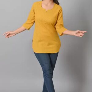 Aghanya Royal Yellow  Top – Soft, Feminine & Effortlessly Chic