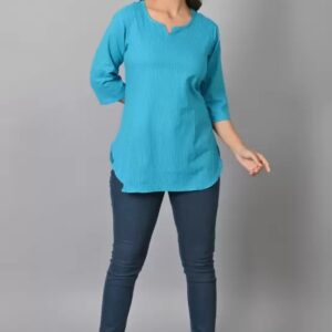 Aghanya Sky BlueTop  Cool Design